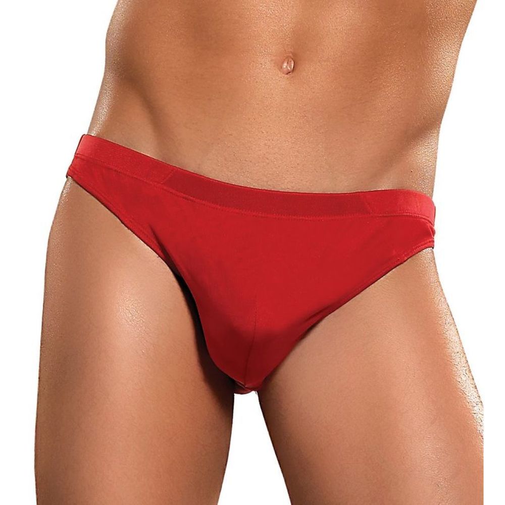 Magic Silk 100% Silk Knit Men's Bikini Brief -  Red  6606